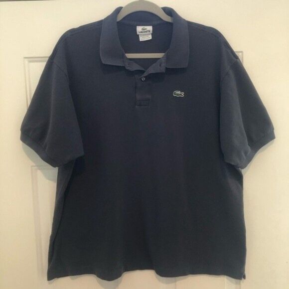 Lacoste Charcoal Gray Cotton Polo Shirt 4XL/9 - Picture 1 of 4